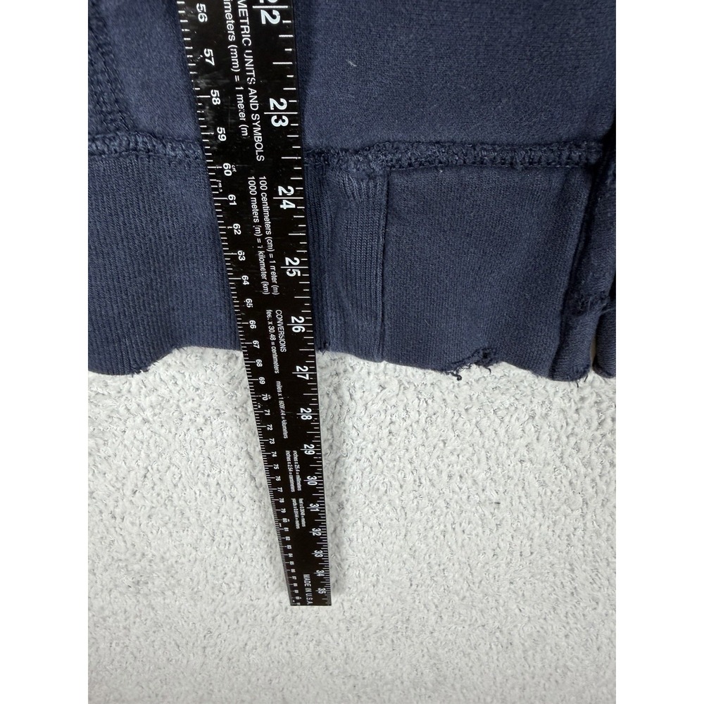 Hollister Hoodie Mens Size L‎ Blue Full Zip Longboards Calif Logo Y2K Distressed - Picture 12 of 14